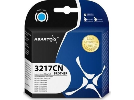Tusz Asarto Tusz Asarto Do Brother 3217Cn | Lc3217c | 550 Str. | Cyan