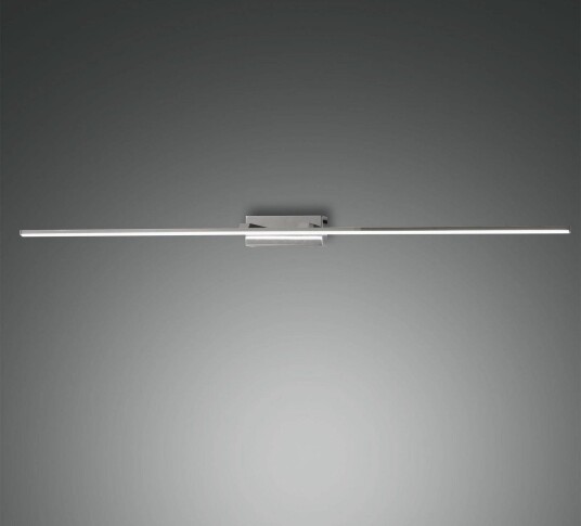 Fabas Luce LED speillampe Nala forkrommet bredde 110 cm metall Nala Krom / sølv Baderom Metall Moderne Vegg underfeste