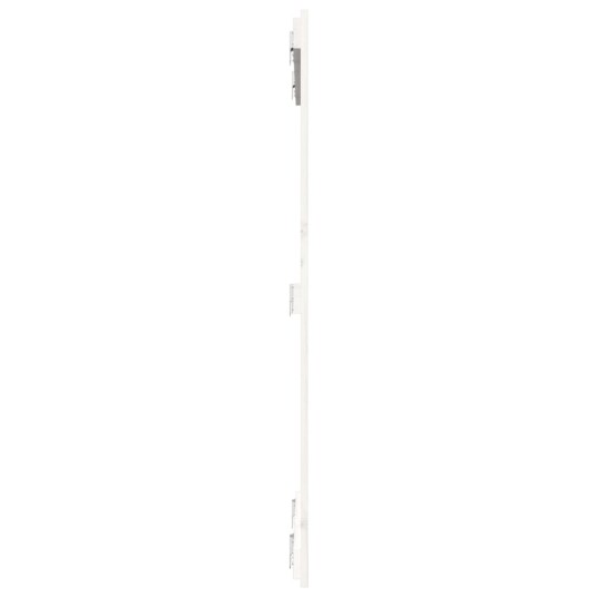 vidaXL Veggmontert sengegavl hvit 82,5x3x110 cm heltre furu