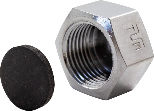 Fonta Endemuffe 1/2" Forkrommet