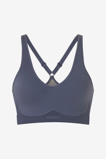 Björn Borg Sports BH Borg Mid V Support Sports Bra Grå