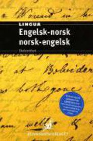 Lingua engelsk-norsk, norsk-engelsk skoleordbok, Pent brukt bok uten markeringer