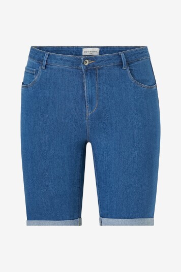 Only Carmakoma Shorts carThunder Reg Long Shorts Dnm Blå