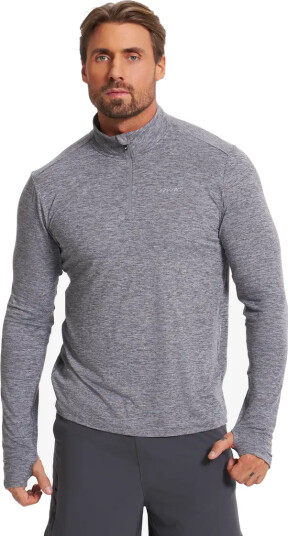 RevolutionRace Impulse Half zip Top Herre Grey Melange Størrelse:XL Herre > Overdeler > Langermede skjorter