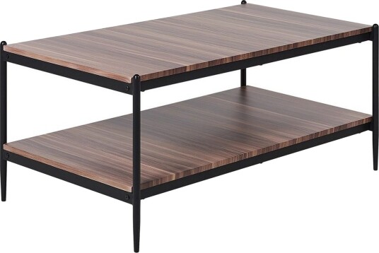 Soffbord Beliani Avoca Dark wood\|\|Black -