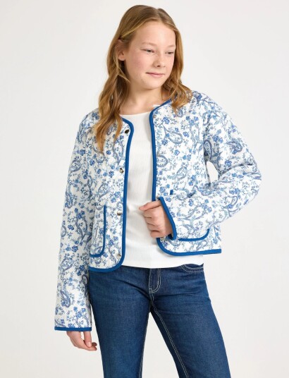 Lindex Quilted Jacket White 128