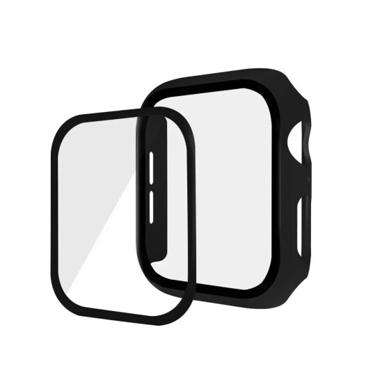 INCOVER Apple Watch SE/6/5/4 (40mm) 360° Herdet Glass + Deksel Beskyttelse - Svart