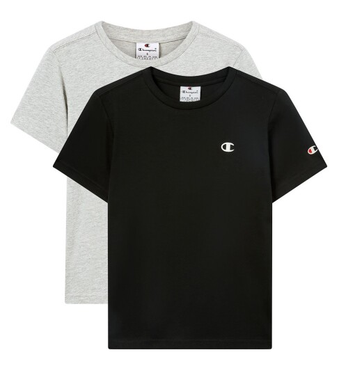 Champion T skjorte SS Tee 2 pakning Svart Champion T skjorte SS Tee 2 pakning Svart