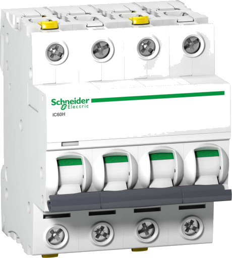 Strømbryter iC60H D 4P 40A 10KA
