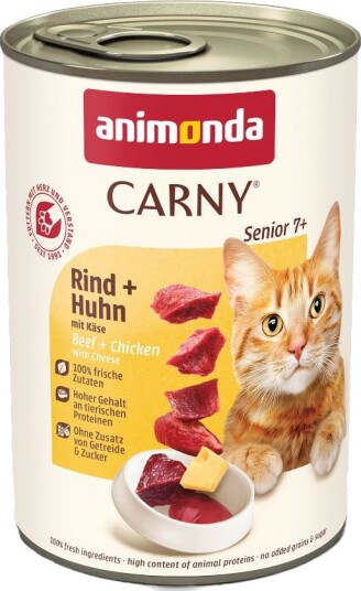 Animonda Carny Senior Våtfôr Okse Kylling & Ost 6x400g