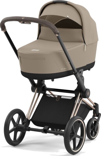 Cybex Priam Rose Gold Inkl. Liggedel Cozy Beige Barnevogn