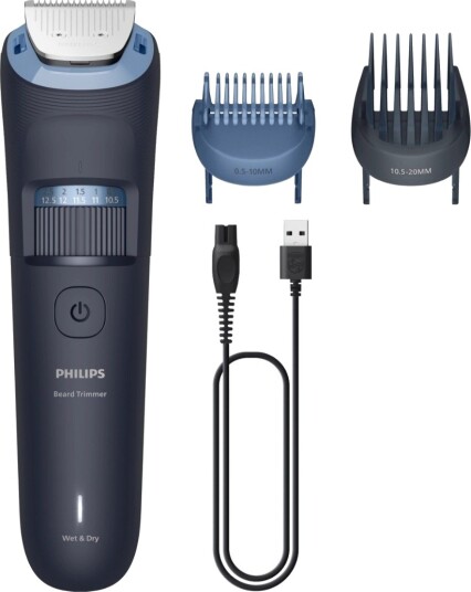 Philips Skäggtrimmer Precisionssteg om 0,5 mm Blad helt i metall BT3665/15