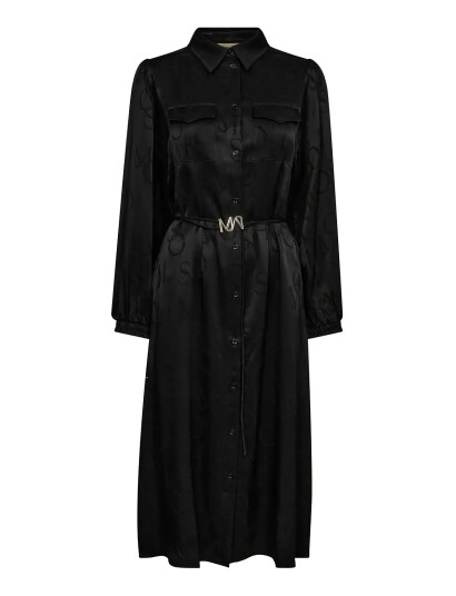 MOS MOSH Mmraya Monogram Dress Black XS MOS MOSH Mmraya Monogram Dress Black XS