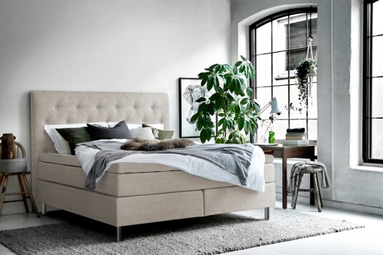 Sengegavl Vretberga 150x120 cm Beige