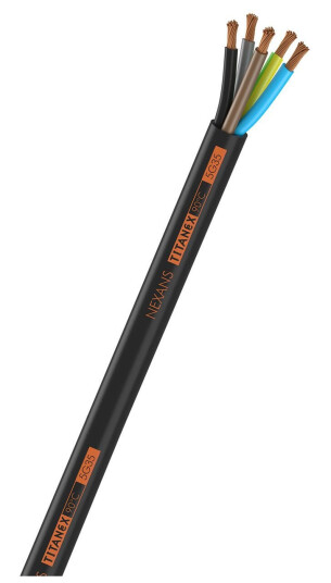 Nexans TITANEX 3G 1,5 mm² Olje- og Fettbestandig Gummikabel 1 m