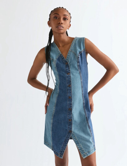 Wrangler Vest Dress Blue XL x 00 Wrangler Vest Dress Blue XL x 00