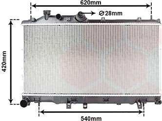 VAN WEZEL 51002079 Radiator motorkjøling