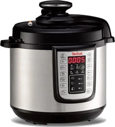 Tefal All in One CY505 Pressure Cooker 6L / Black & Stainless Steel Tefal All in One CY505 Pressure Cooker 6L / Black & Stainless Steel