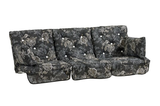 Fritab Verandahuske putesett lav Nadirablack Flokk Svart Fritab Verandahuske putesett lav Nadirablack Flokk Svart