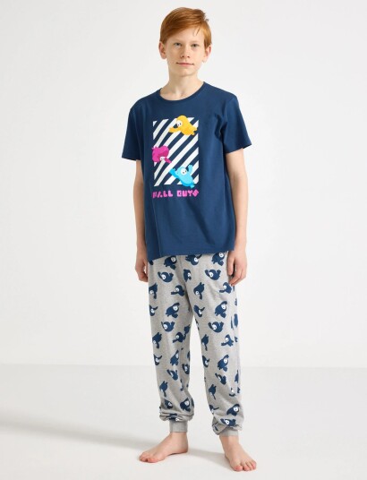 Lindex Fall Guys Pyjama Set   Navy   128