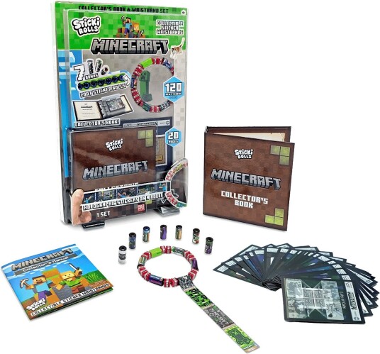 Sticki Rolls Sticki Rolls Sticki Book Minecraft - MULTI COLOUR - One Size