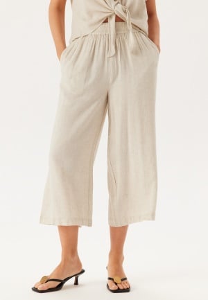 Pieces Pcpia Hw Wide Culotte Wvn Noos Birch Detail:Melange S Pieces Pcpia Hw Wide Culotte Wvn Noos Birch Detail:Melange S