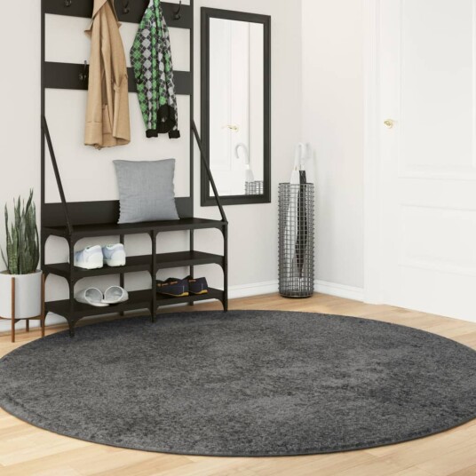  Teppe OVIEDO kort luv antrasitt Ø 200 cm 8721012230828