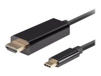 Lanberg Premium 1.8m USB-C til HDMI Kabel med 5K Støtte og Trippel Beskyttelse - Svart