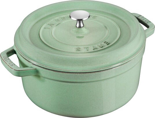 Staub La Cocotte rund støpejernsgryte 28 cm / 6,7 liter, salviegrønn