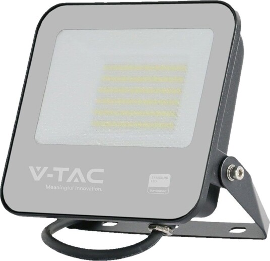 50W Led Spotlight Svart Hus 6500K Samsung Led Brikke 50W Led Spotlight Svart Hus 6500K Samsung Led Brikke