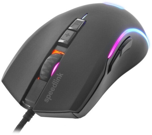 Speedlink ZAVOS Gaming Mus med 6400 DPI Optisk Sensor - Kablet, Svart Speedlink ZAVOS Gaming Mus med 6400 DPI Optisk Sensor - Kablet, Svart