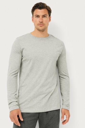 Ellos Collection T shirt Keith L/S Grå Ellos Collection T shirt Keith L/S Grå