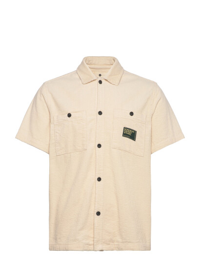 Anerkjendt Aktheo Corduroy S/S Shirt - Beige - M