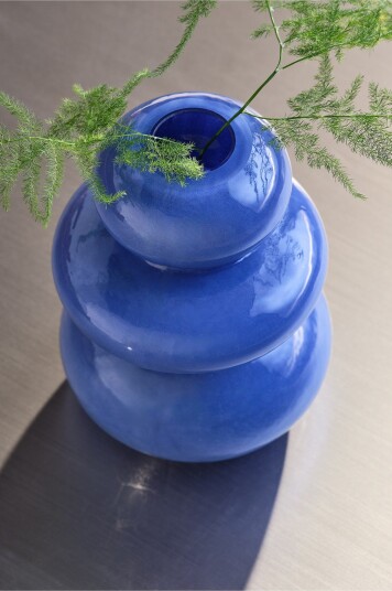 Jotex Vase Høyde 14.5 Cm Blå BULB 2288177010