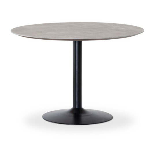 Torkelson Miles spisebord Betonglaminat/svart 110 cm Grå