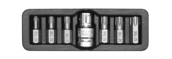 Yato Torx Bitssett 6 Stykker 9.5 mm T25-T55 Håndverktøy