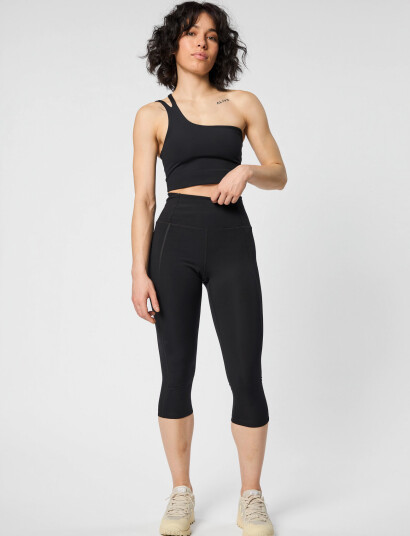 Girlfriend Collective Compressive High-Rise Legging, Capri - Black - S