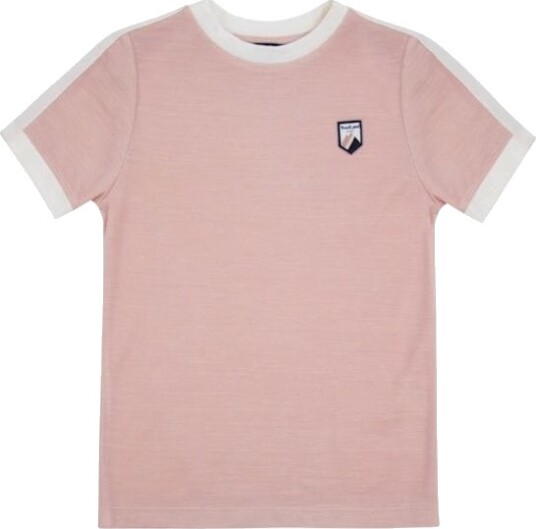 WoolLand Vesterålen T Shirt Jente Rose Smoke 134 140