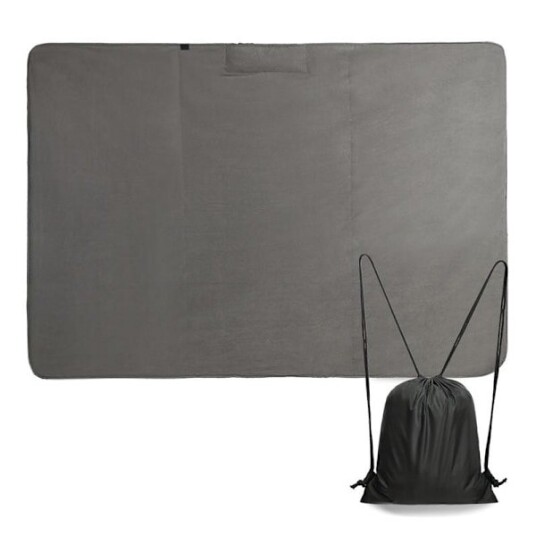 Vanntett Campingteppe Utendørs Stadionteppe Sammenleggbar Piknikmatte med Hetter 140x200cm