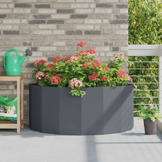 vidaXL Plantekassed Antrasitt 120 x 60 x 50 cm Stål vidaXL Plantekassed Antrasitt 120 x 60 x 50 cm Stål