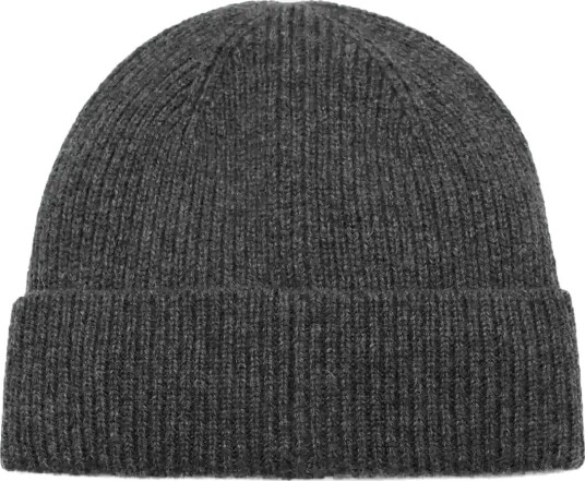 Mango Ribbed Wool Hat - GREY - One Size