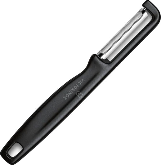 Victorinox Iota grønnsaksskreller bølget 16,5 cm svart Victorinox Iota grønnsaksskreller bølget 16,5 cm svart