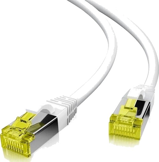 Helos Cat 6A S/Ftp 0.5 M 0,5 M Cat6a S/Ftp (S-Stp) Rj-45 Rj-45 Hvit
