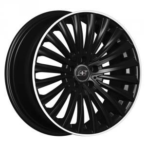 Infiny Individual Vector Shiny Black Machined Lip 9x19 5/112 ET45 B66 Infiny Individual Vector Shiny Black Machined Lip 9x19 5/112 ET45 B66