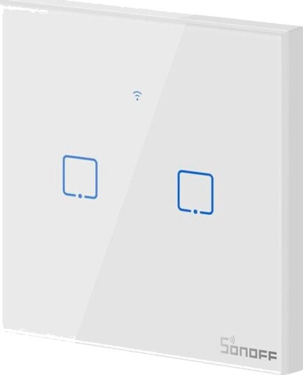 Sonoff T2 EU TX WiFi Smart Veggbryter (2 Knapper) Sonoff T2 EU TX WiFi Smart Veggbryter (2 Knapper)