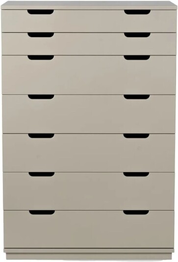 Mavis Aoko kommode 7 skuffer Beige