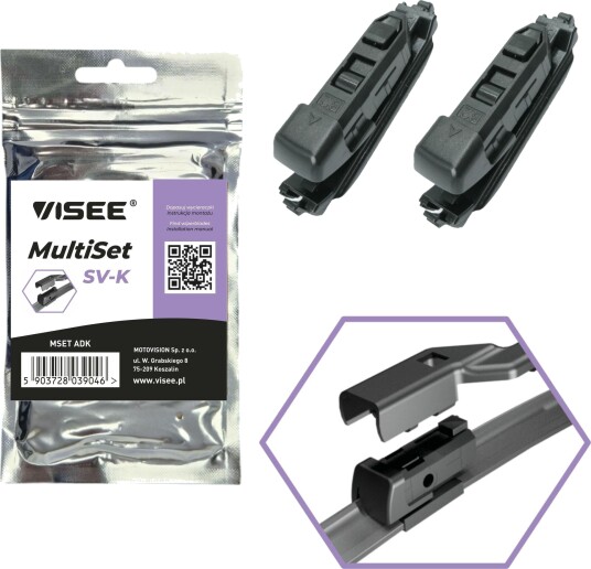 VISEE MSET ADK Adapter, viskeblad