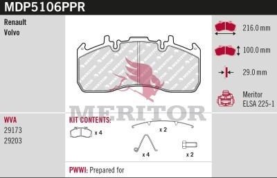 MERITOR MDP5106PPR Bremseklosser