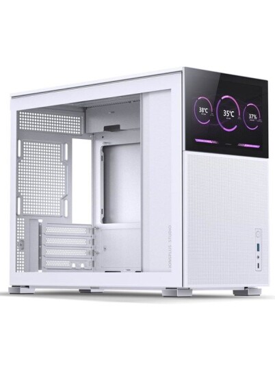 Jonsbo D31 MESH Kabinett Mini Tower Hvit med Tempered Glass Jonsbo D31 MESH Kabinett Mini Tower Hvit med Tempered Glass