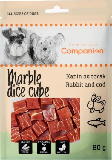 Varangersportslager Companion Marble Dice Cube kanin og torsk 80 g